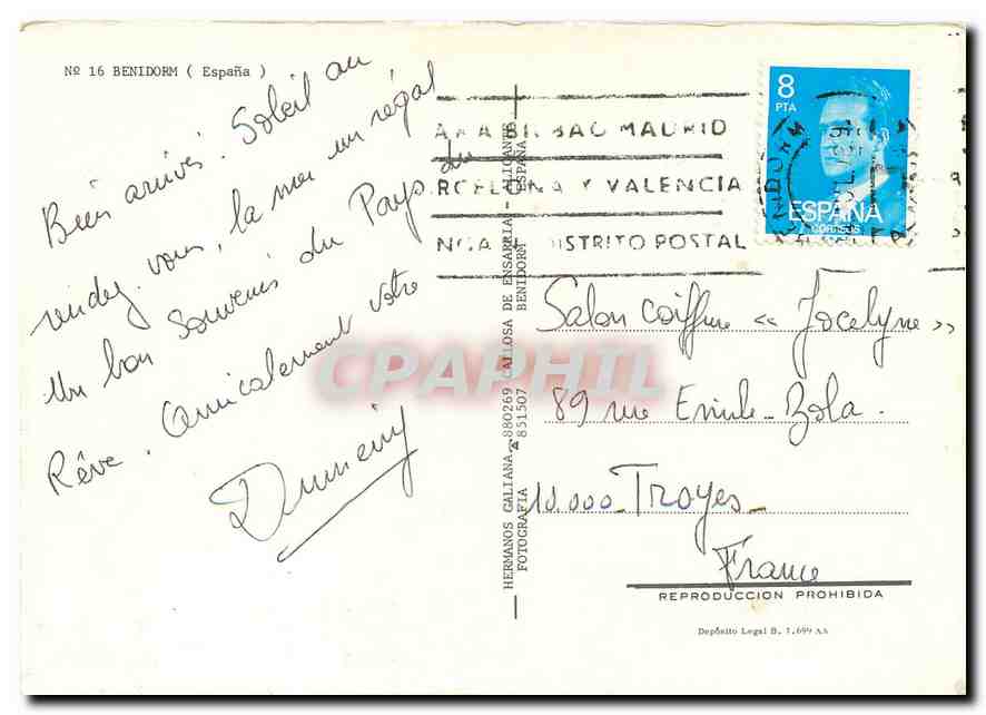 CPM Benidorme (Espana) — Back
