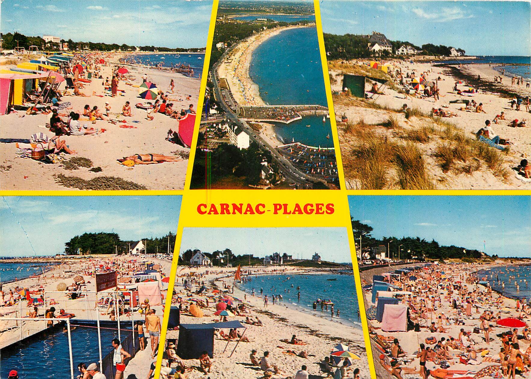 CPM Couleurs de Bretagne Carnac Plages La Grande plage