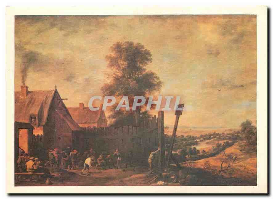 CPM Peinture Flamande XVIe XVIIs David Teniers le jeune (1610 1690)les joueurs de boquet (Musee du L