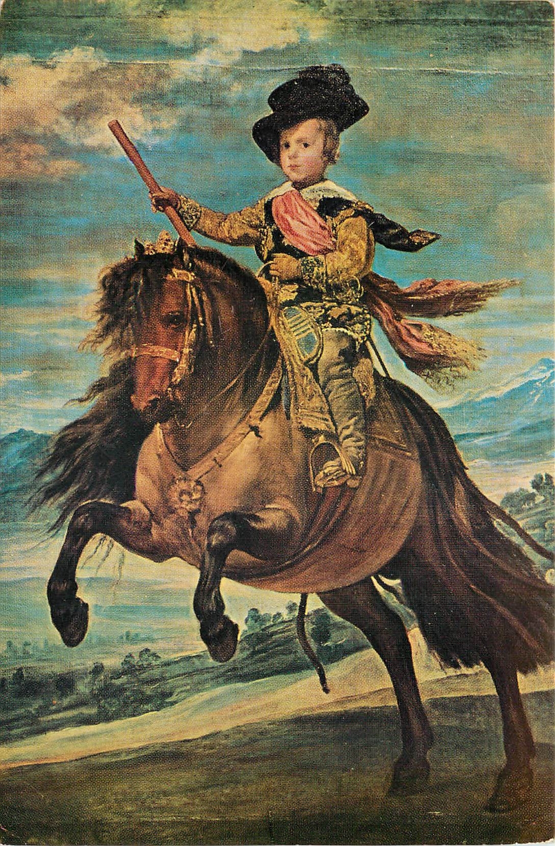 CPM Velasquez Portrait equestre de Don Baltazar carlos Musee du Prado