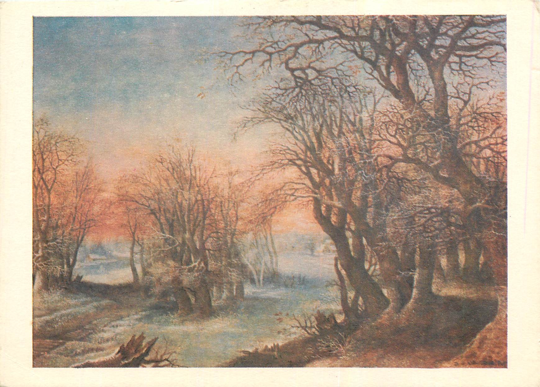 CPM Peinture Flamande XVe XVIe s Denis Van Alsloot (vers 1570 av 1626) Paysage d'hiver (Musee de Lou