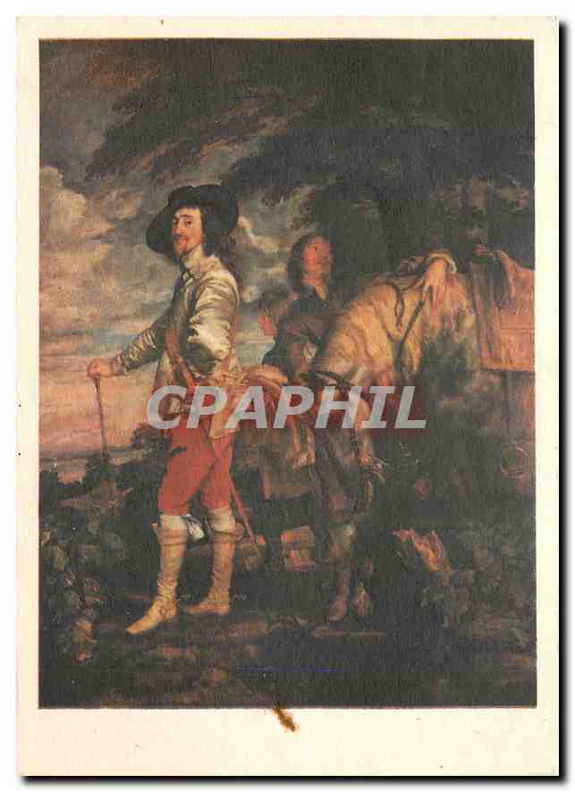 CPM Peinture Flamande XVIe XVIIe s Anton Van Dyck (1599 1641) Charles 1er d'Angleterre (Musee du Lou