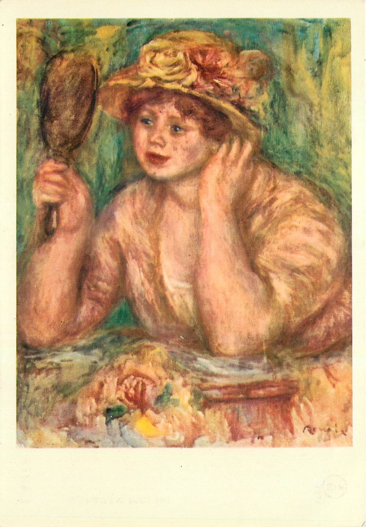 CPM Les Chefs d'Oeuvre du Musee de Rouen Auguste Renoir (1841 1919) Femme au Miroir
