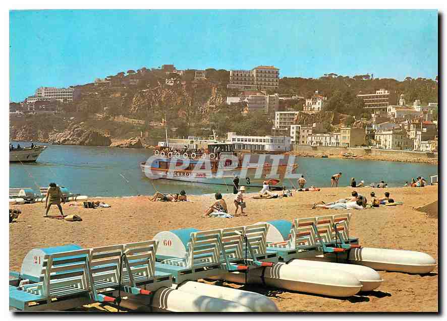 CPM Costa Brava la Plage Pedalo Bateau Cruceros