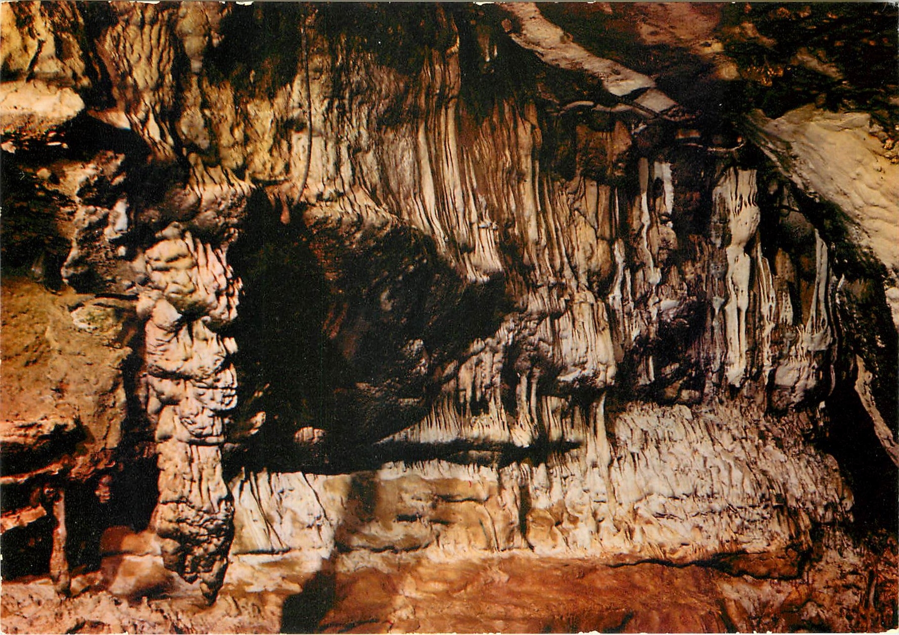CPM Les Grottes d'Arcy sur Cure (Yonne) la salle de la vierge