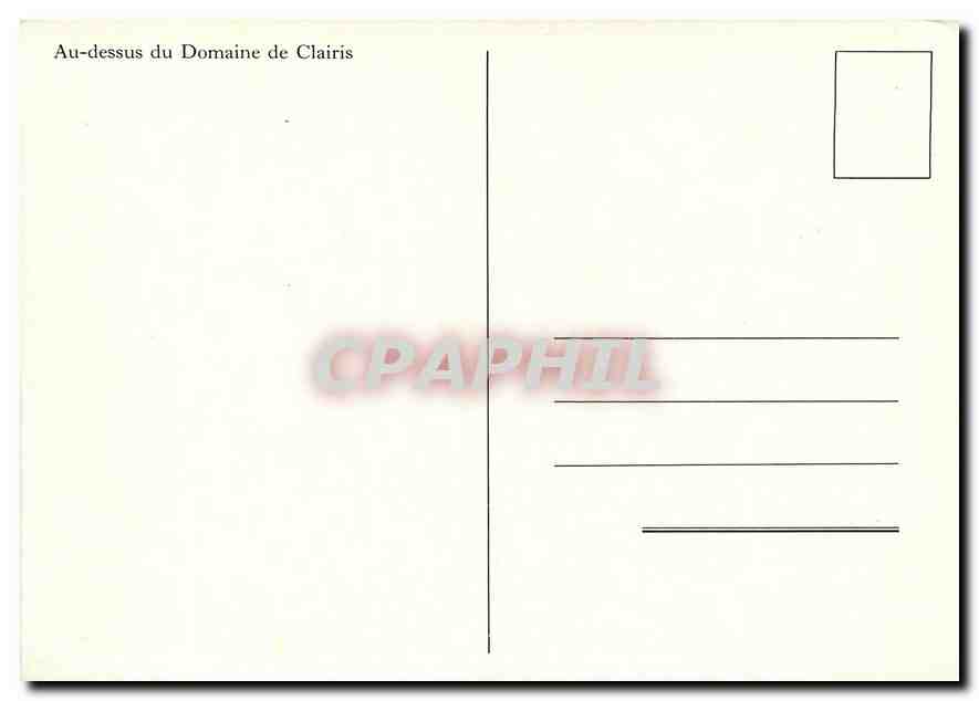 CPM Au dessus du Domaine de Clairis Tennis — Verso