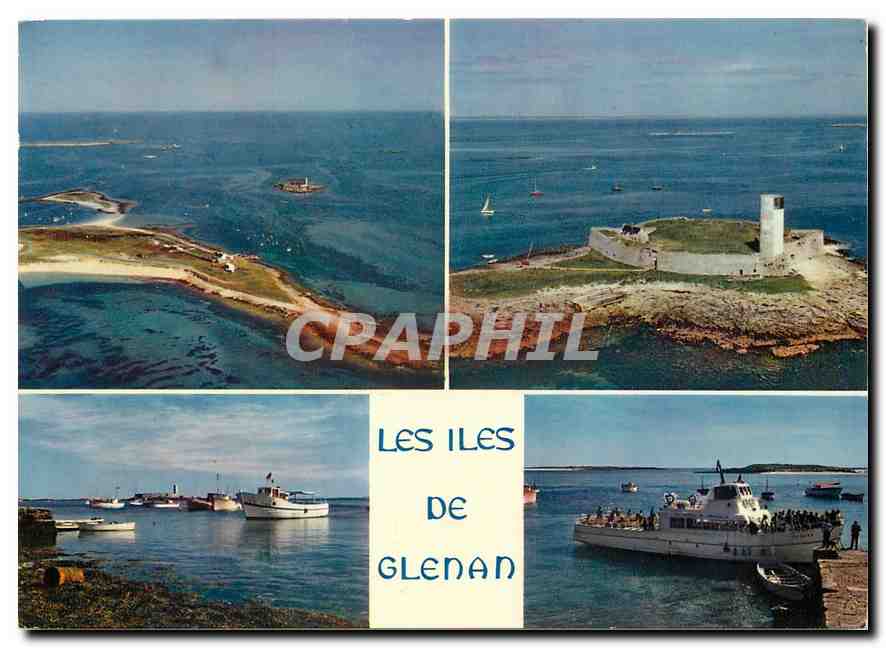CPM La Bretagne en Couleurs les Iles de Glenan Bateau