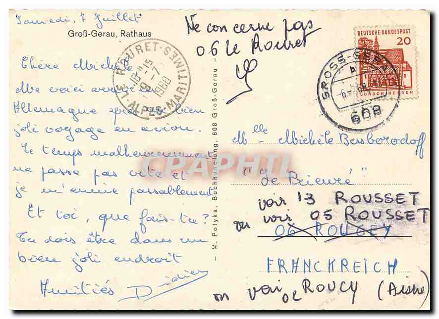 CPM Gross Gerau Rathaus — Verso