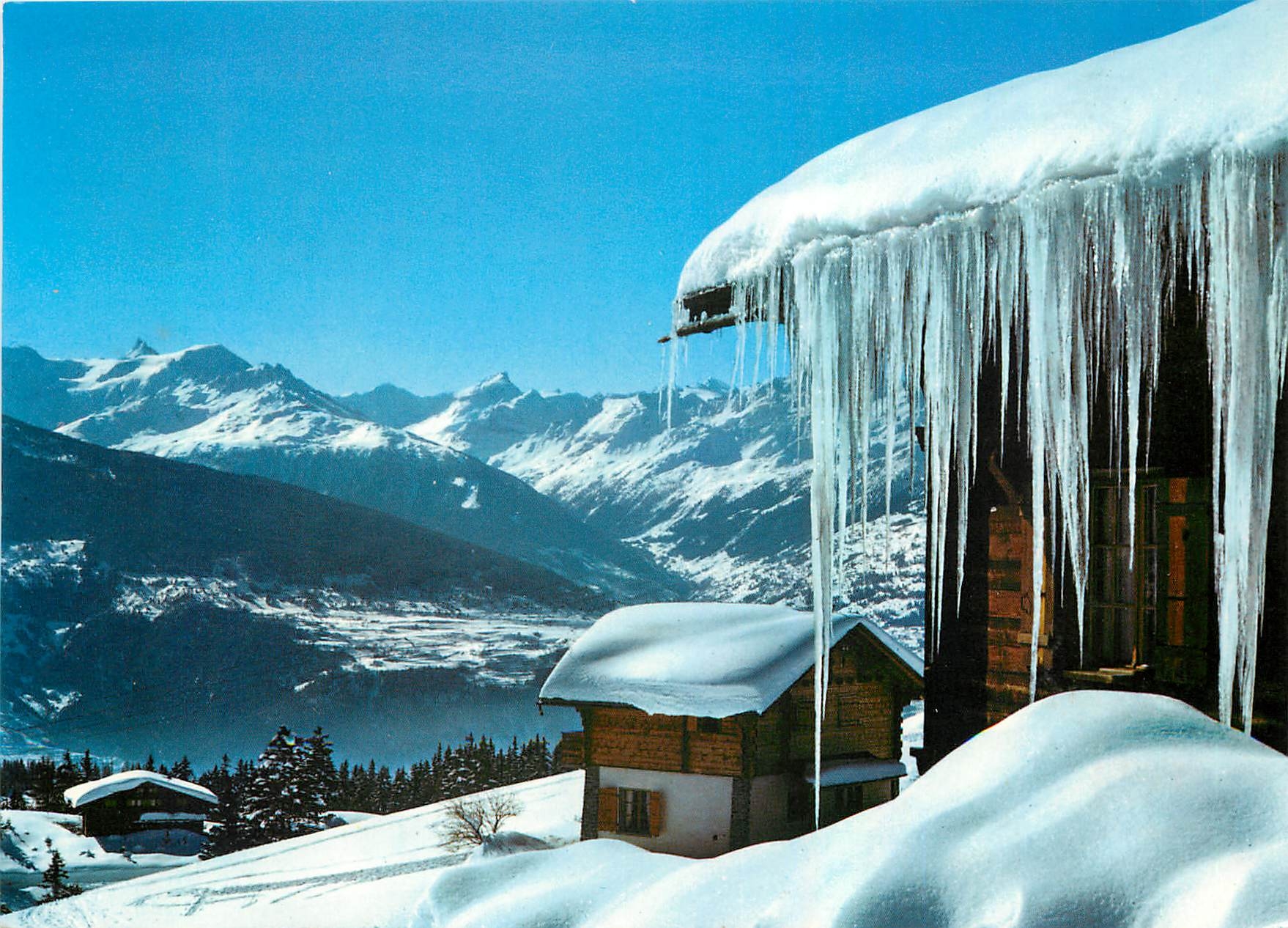 CPM Crans Montana (alt 1500 2600 m) Les Pians Mayens et les Alpes
