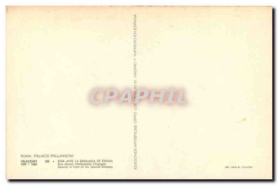 CPM Roma Palacio Pallavicini — Rückseite