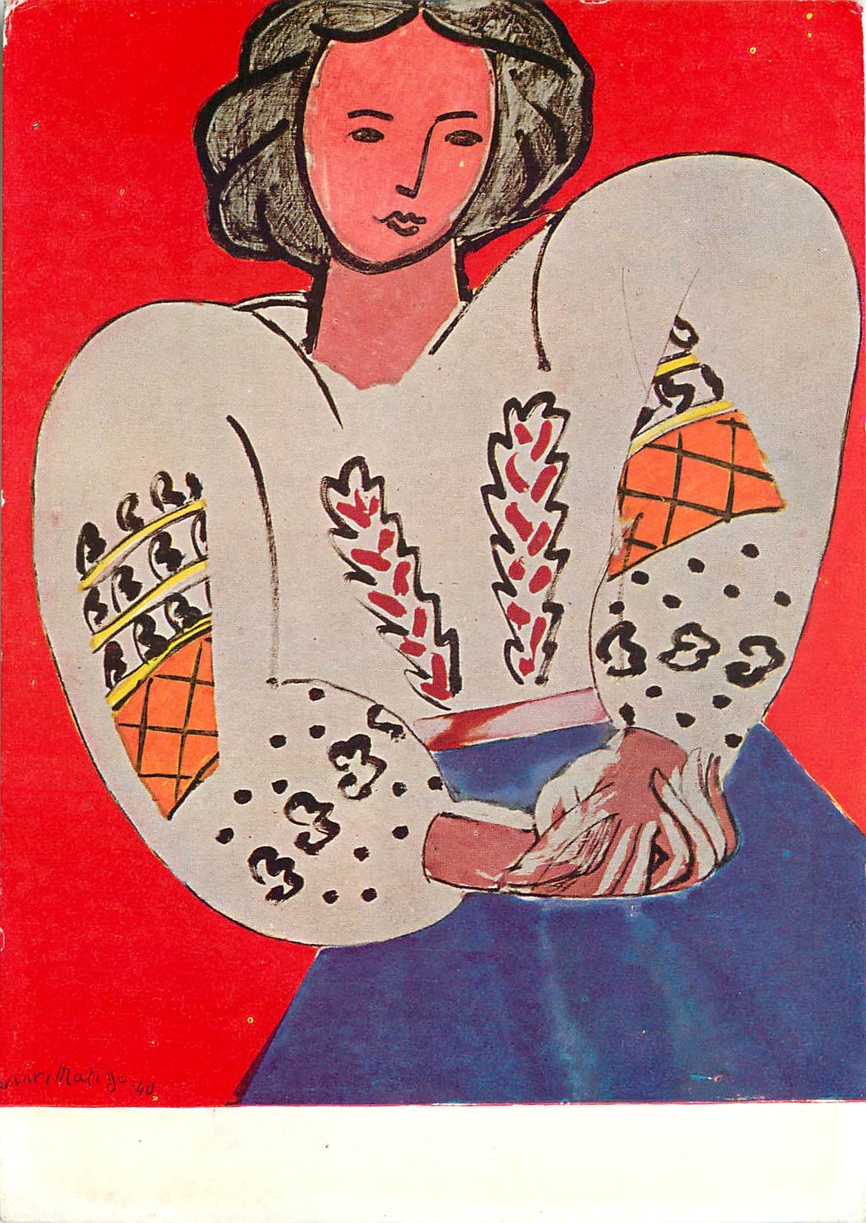 CPM Henri Matisse La Blouse Romaine