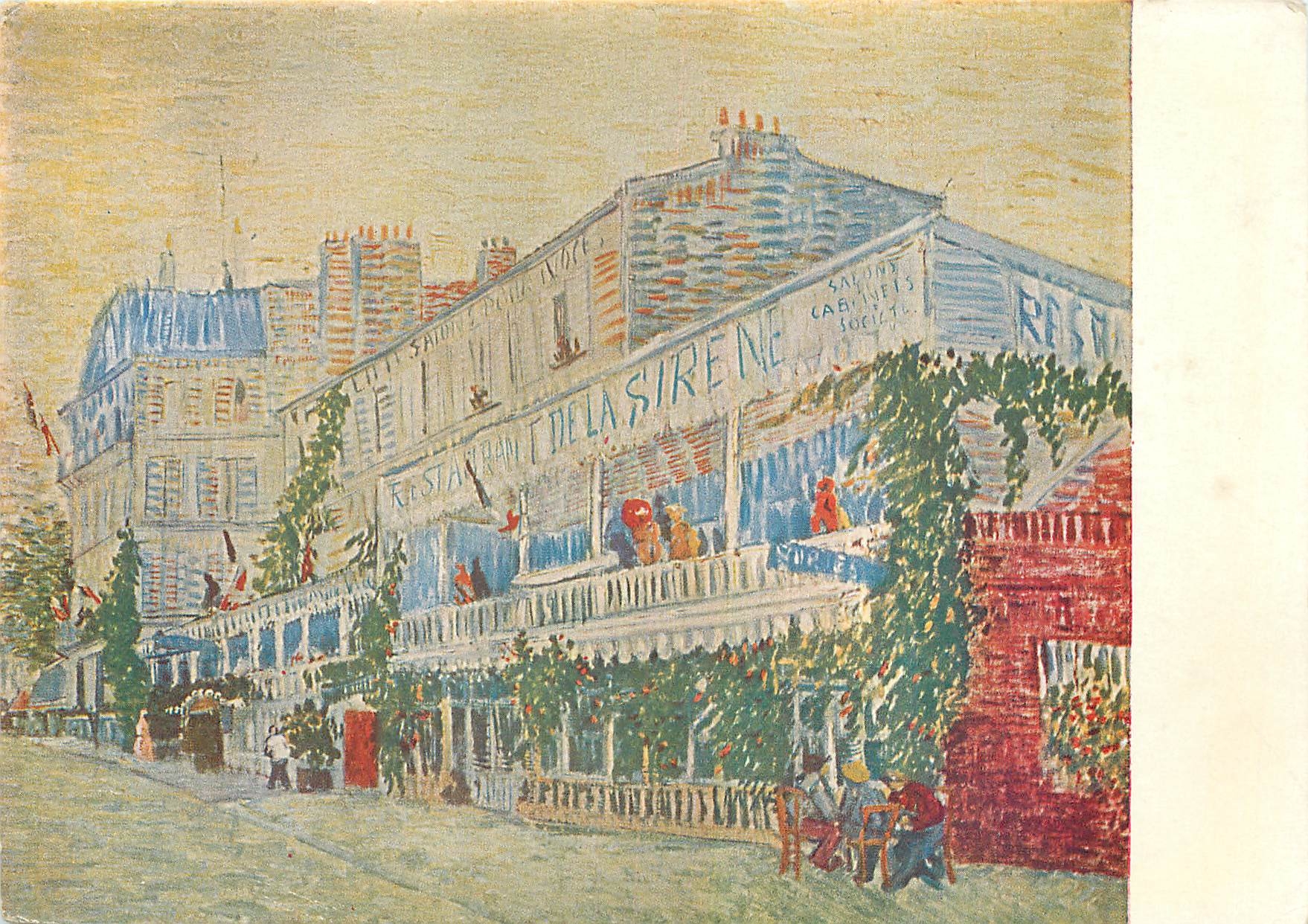 CPM Vincent Van Gouch (1853 1890) le Restaurant de la Sirene