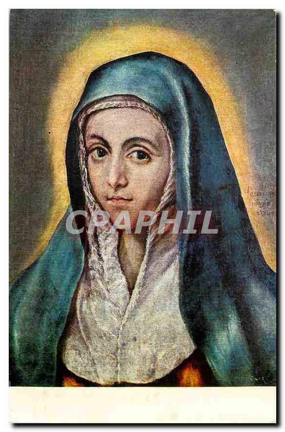 CPM Museo del Prado Greco L Vierge Marie