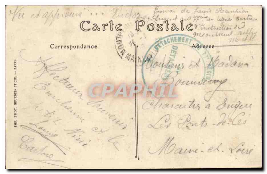 Montreuil-Bellay - CDA - Le Mail et le Monument de Toussenel — Rückseite