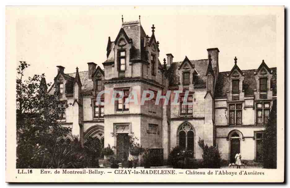 Env Montreuil-Bellay - CDA - Cizay-la-Madeleine - Chateau de l'Abbaye d'Asnieres
