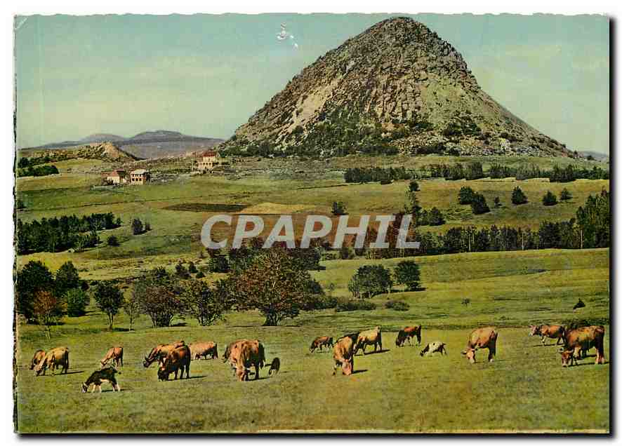 Landschaften des Vivarais — Der Mont-Gerbier de Joncs (1.551 m) und das Chalet-Hôtel — Verlag J. Celleur, 13. Serie