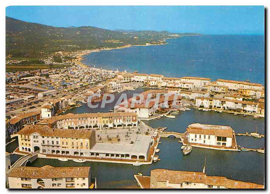 CPM Port Grimaud Cite Lacustre vue aerienne