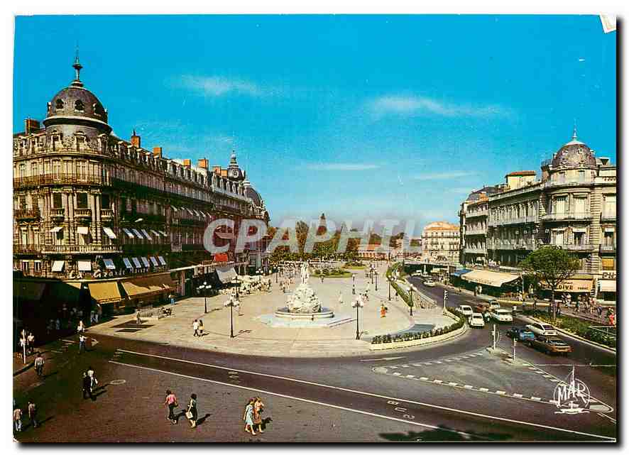 CPM Montpellier (Herault) La Place de la Comedie