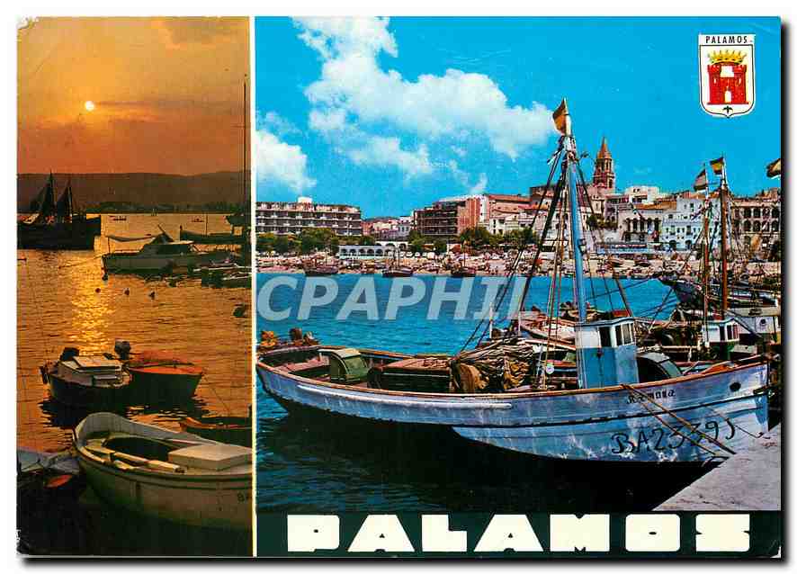 CPM Costa Brava Palamos Bateau de peche