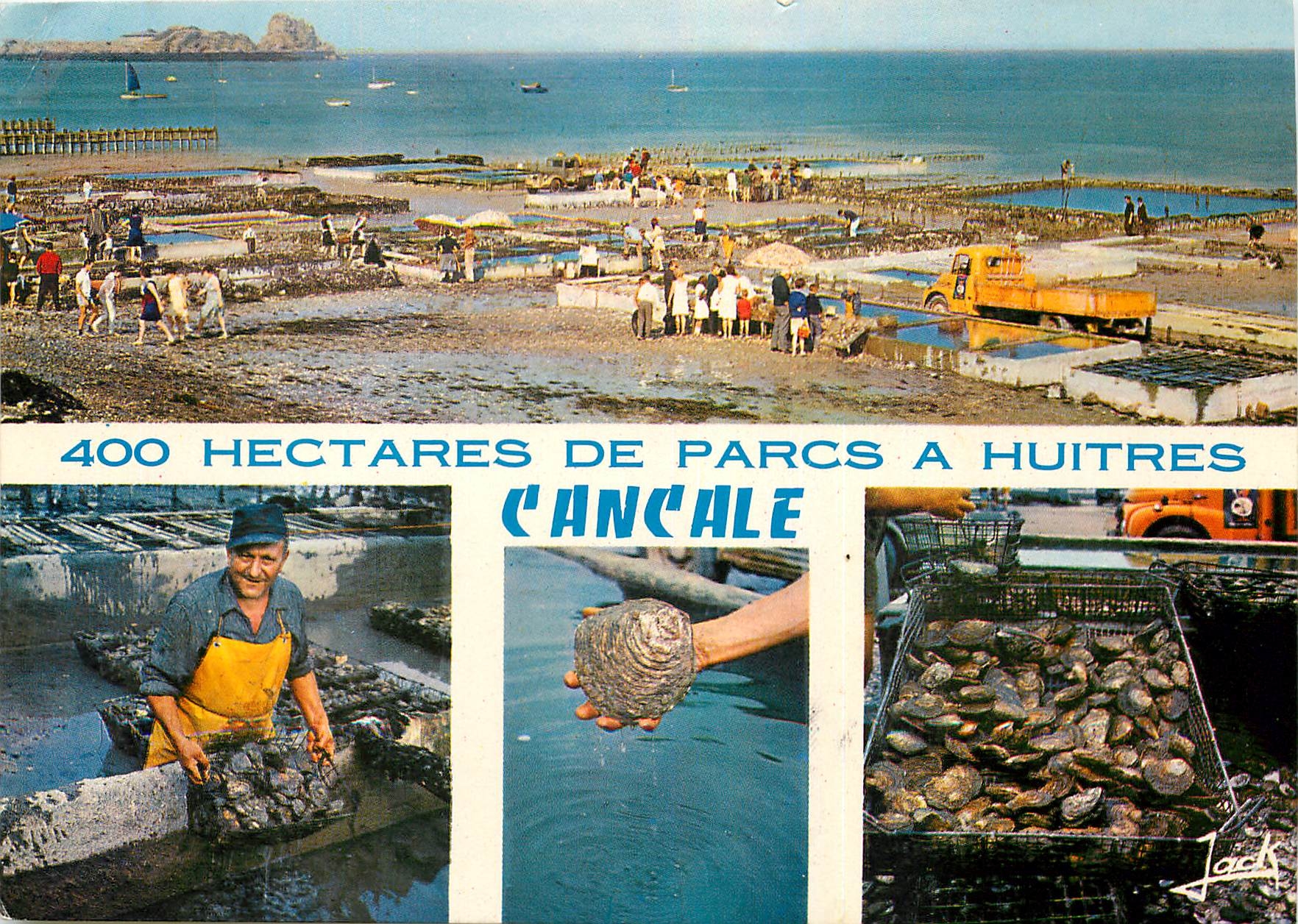 CPM Couleurs de Bretagne cote d'Emeraude Cancale ses parcs a huitres Ostreiculture Peche
