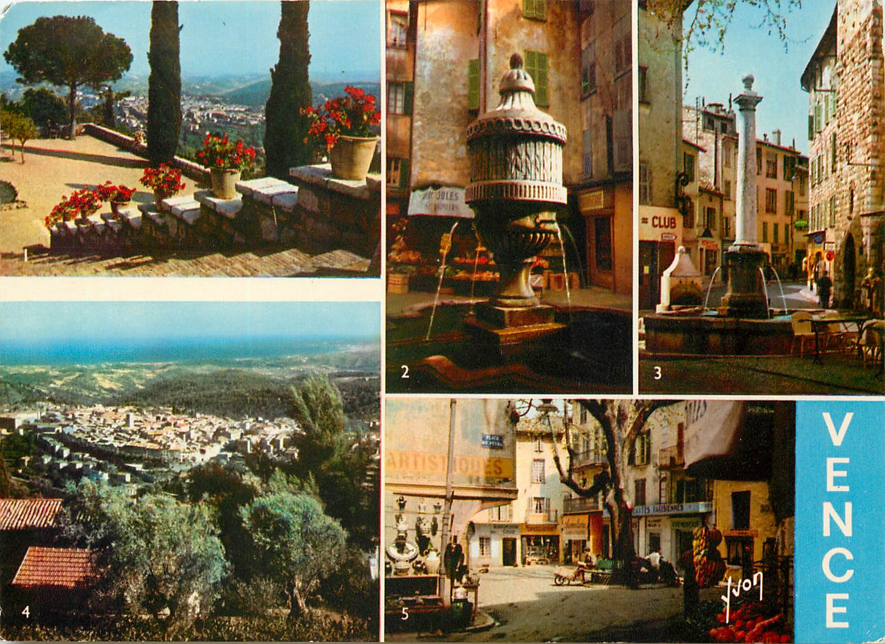 CPM Couleurs et Lumiere de France La Cote d'Azur miracle de la nature Vence (A Mmes) vue sur le vill