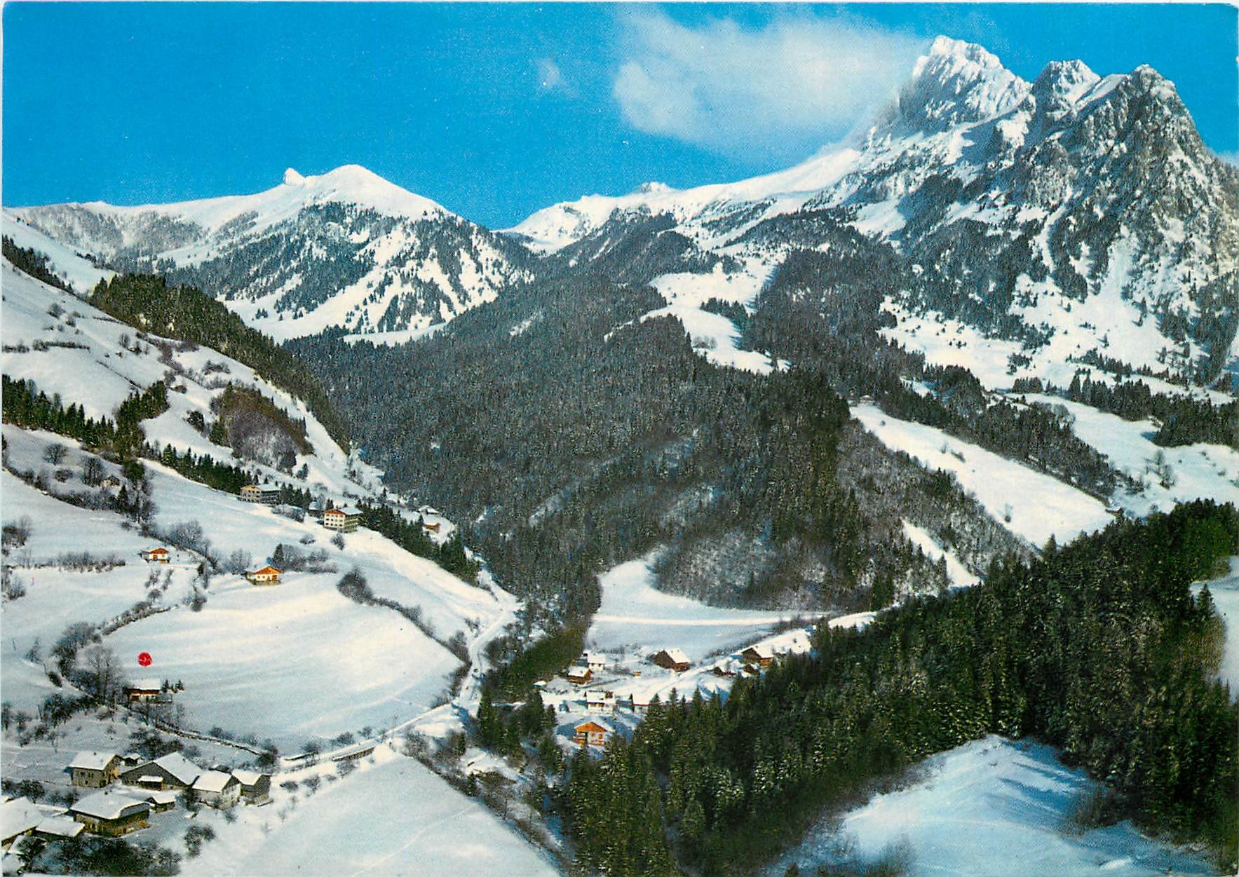 Bernex (Haute-Savoie) — panorama sur le massif de la Dent d'Oche — Éditions J. Cellard