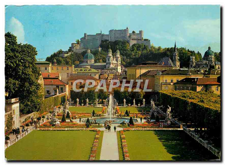 CPM Salzburg le jardin Mirabell
