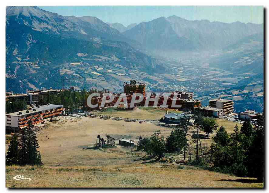 CPM Pra Loup (Alp de Hte Prov) Alr 1600 2500 m Station d'Honore Bonnet Ete Hiver Vue generale au loi