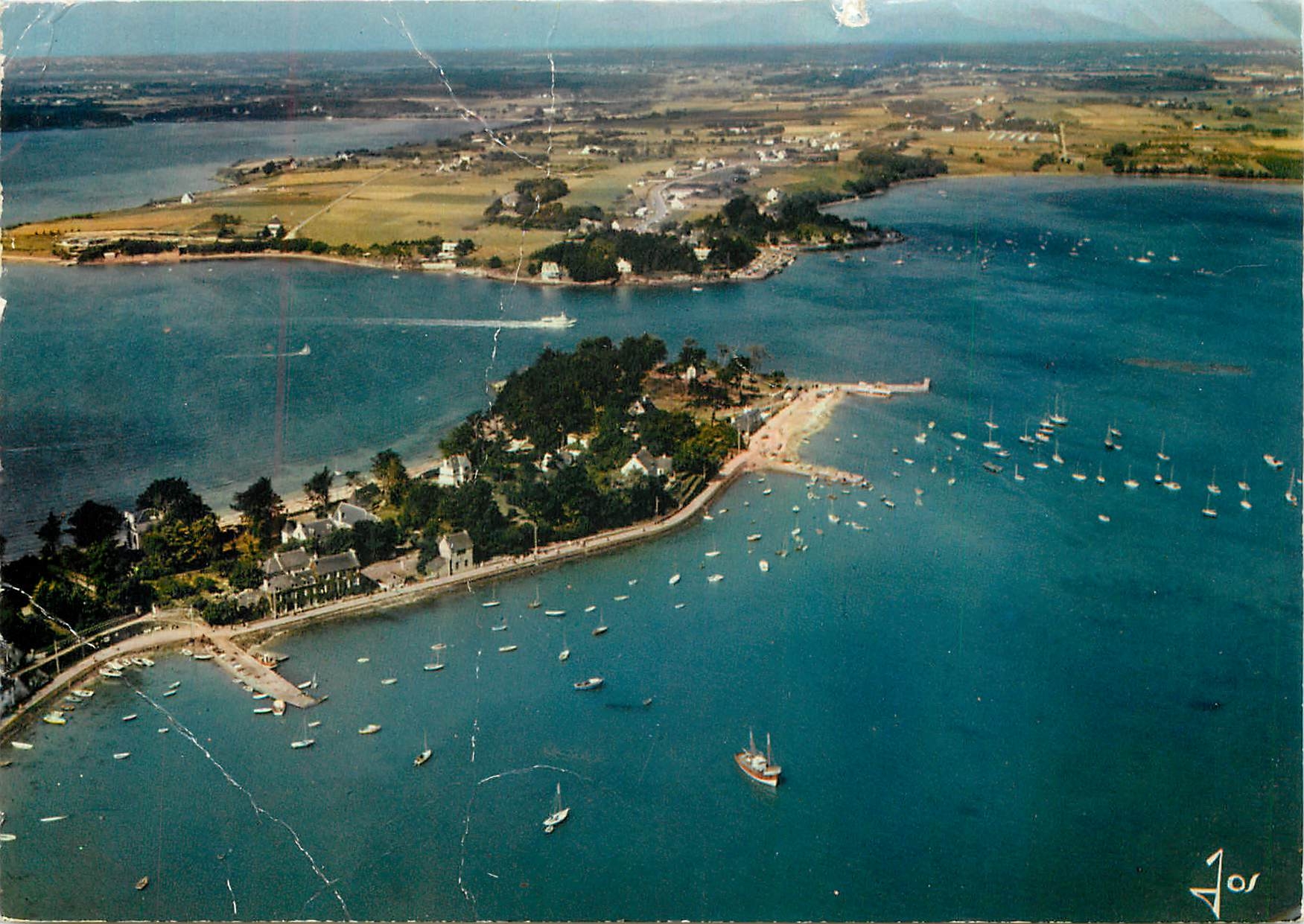 CPM La Bretagne en Couleurs L'Ile aux Moines Vue d'avion