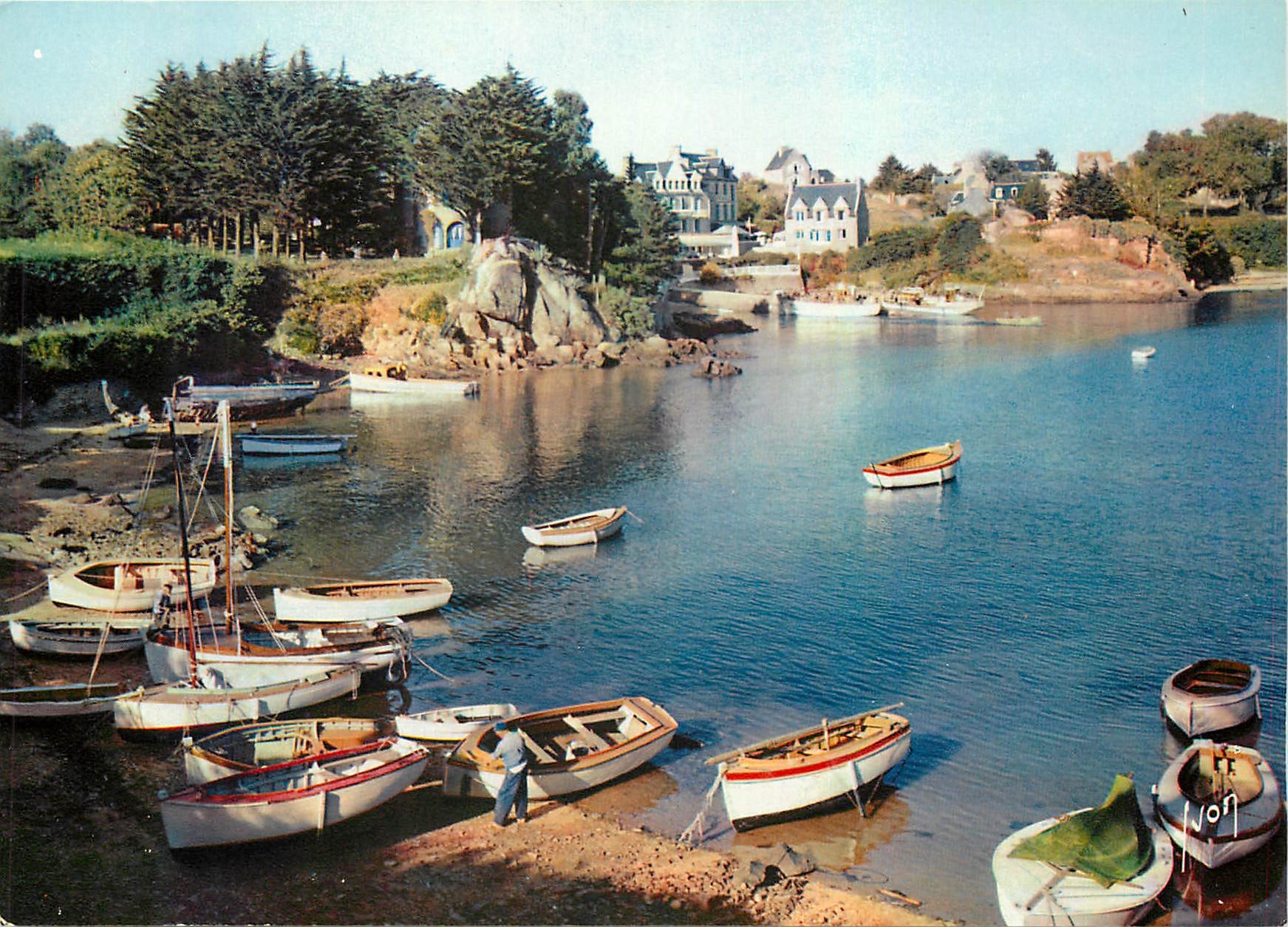 CPM Couleurs et Lumiere de France La Bretagne Brehat (Cotes du Nord) le Port Clos Bateaux