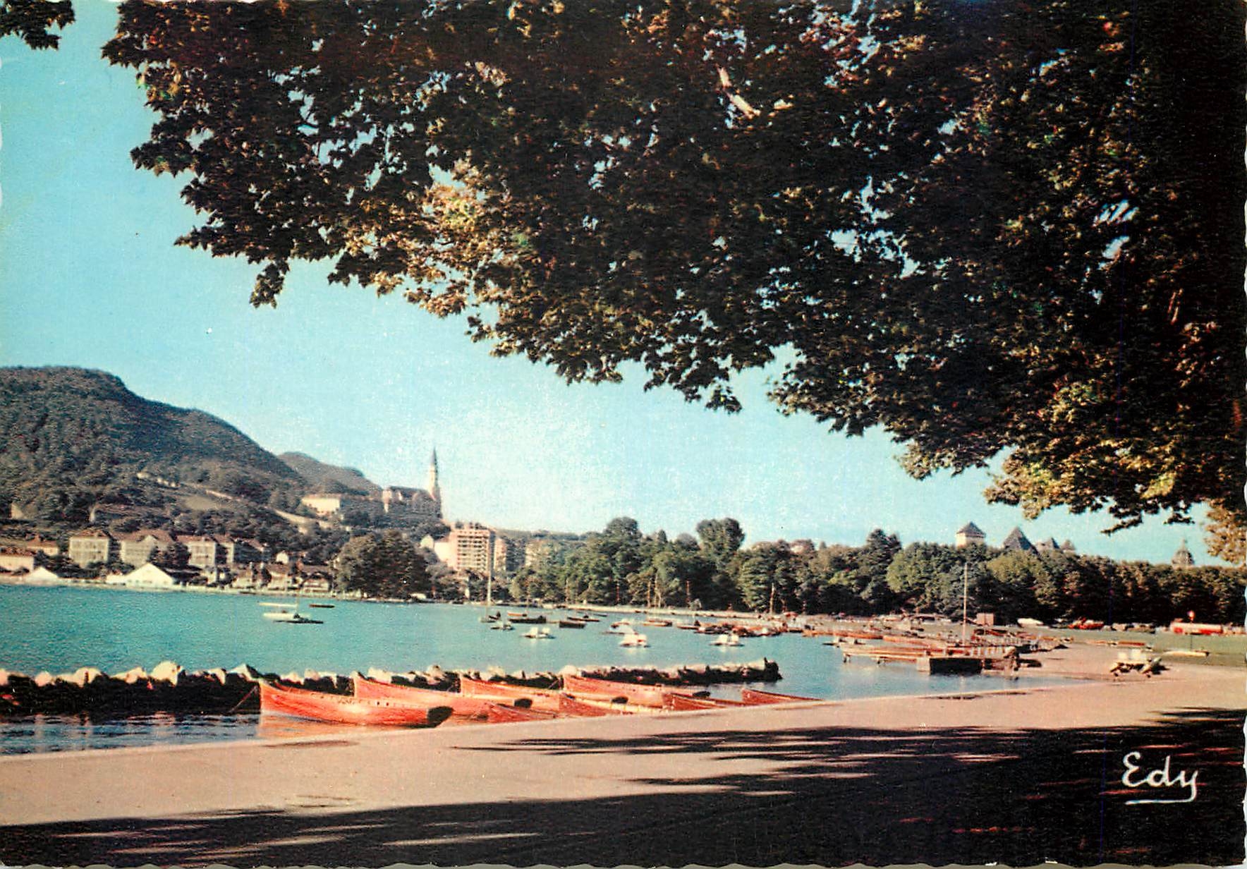 CPM Annecy et le Lac vus de la Promenade