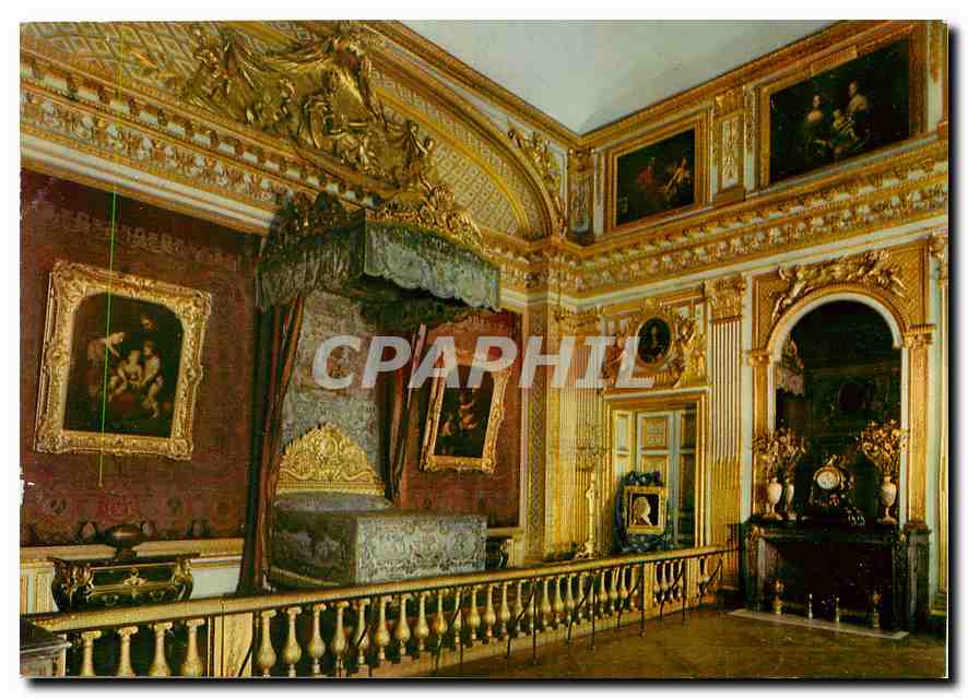 CPM Chateau de Versailles Chambre du Roi en 1701