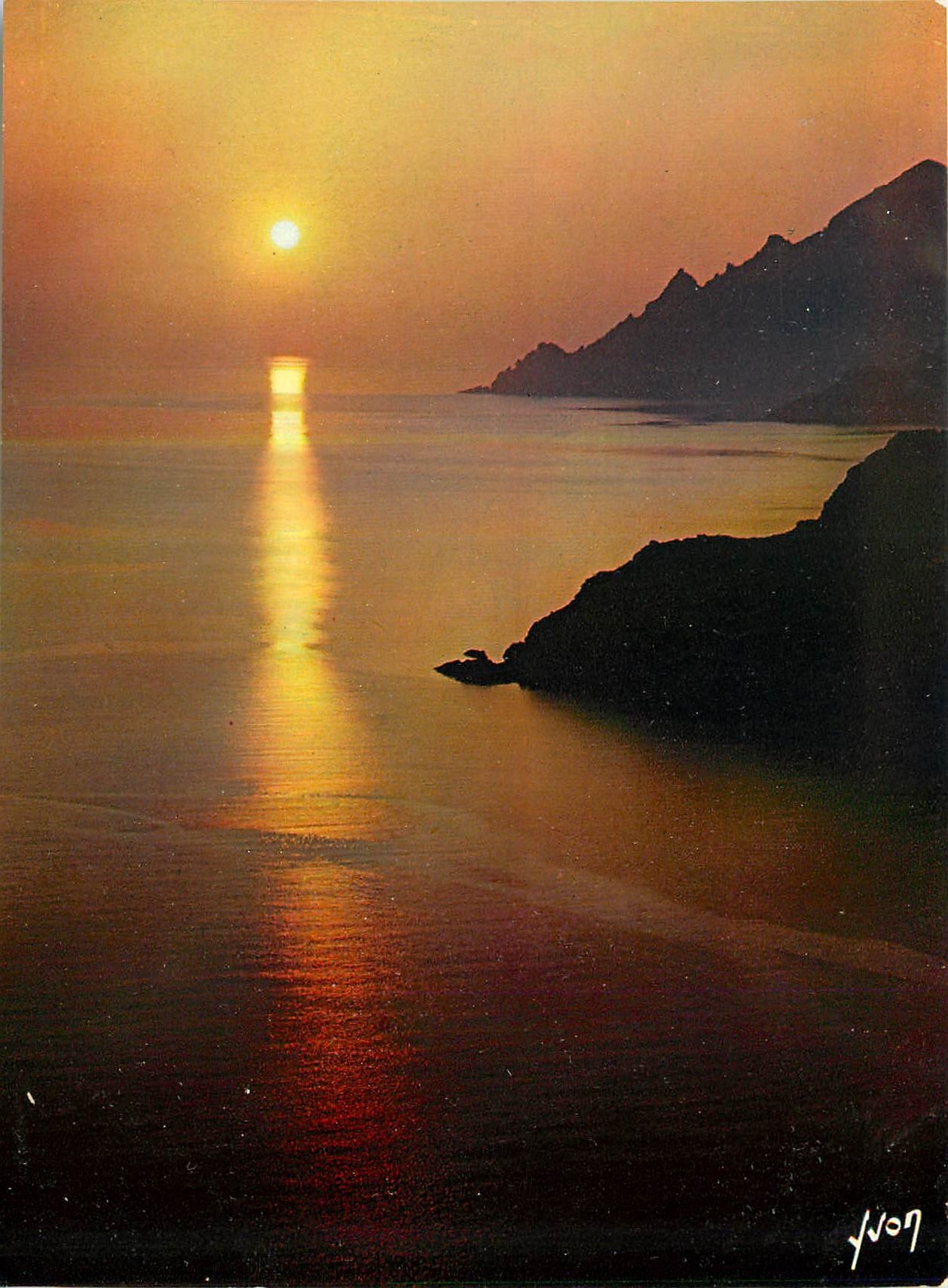 CPM Couleurs et Lumliere de France La Corse oasis de Beaute Porto coucher de soleil sur le Golfe