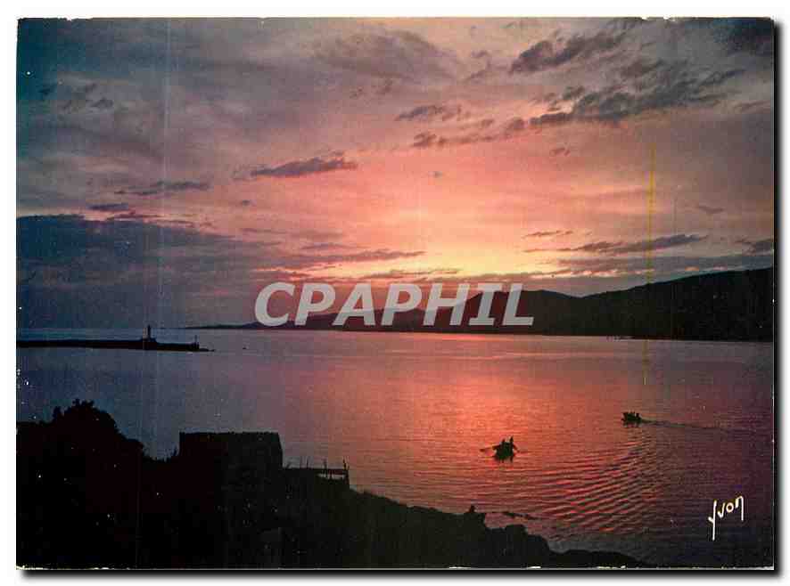 CPM Couleurs et Lumliere de France La Corse oasis de Beaute Propriano coucher de Soleil sur le golfe