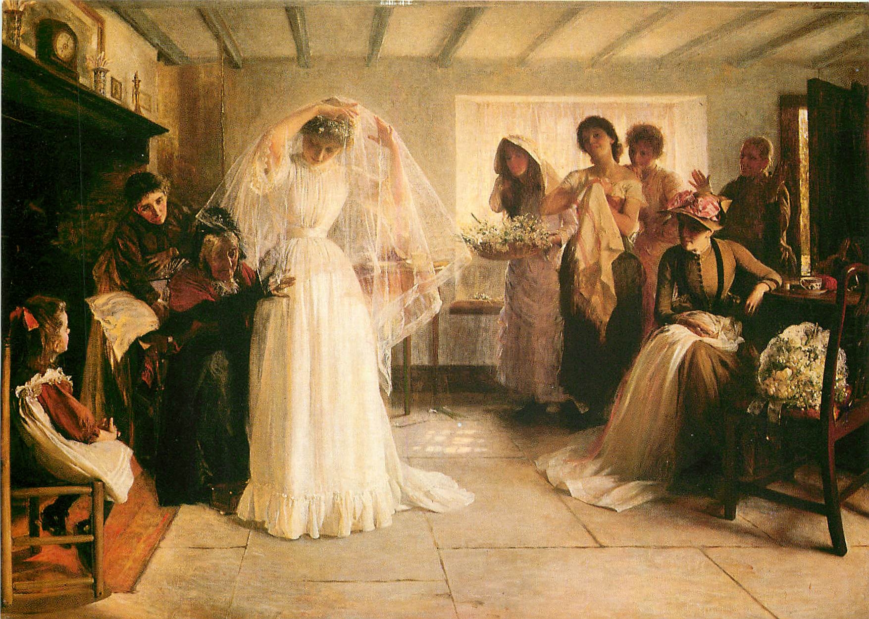 La Matinée de Mariage — œuvre de John Henry Frederick Bacon (1866-1913) — Lady Lever Art Gallery, Port Sunlight