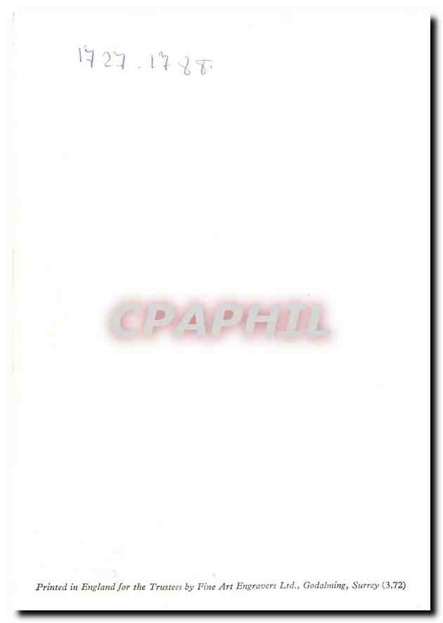 CPM Wallace Collection — Back