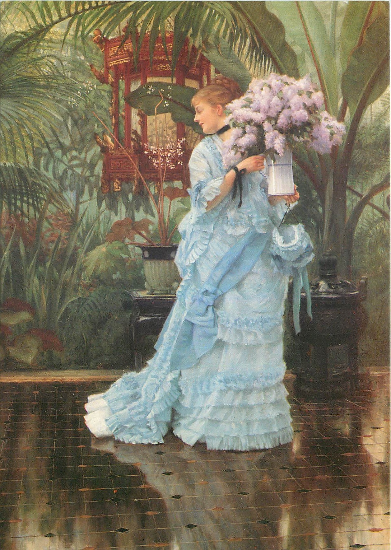 CPM The Bunch of Lilacs (detail) james Jacques Joseph Tissot (1836 1902)