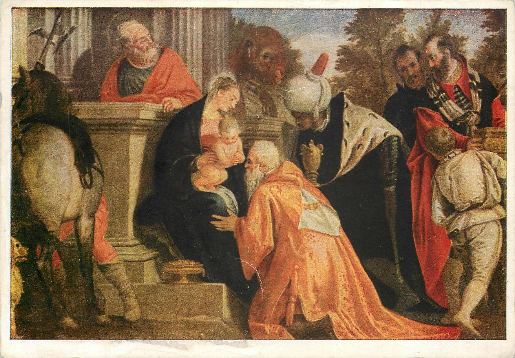 CPM Paolo Callari gen Veronese (1528 1583) l'Adoration de Roi
