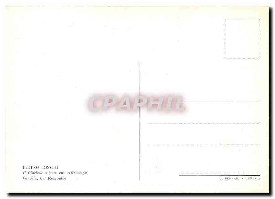 CPM  Pietro Longht — Rückseite