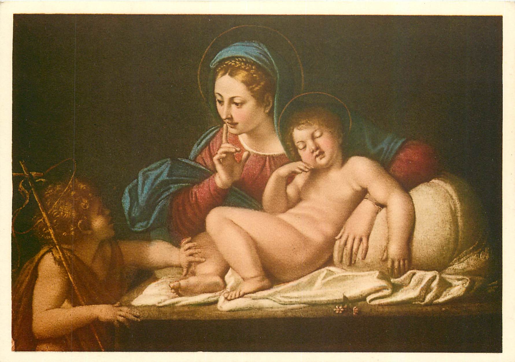 Le sommeil du Bambin Jésus — A. Caracci — Édition Eliocromia Zacchetti & C., Milan