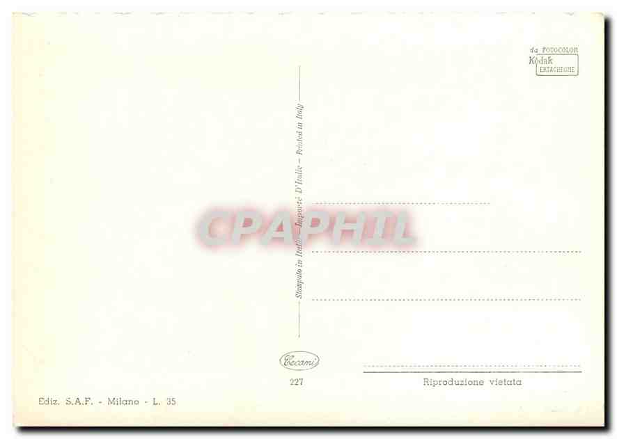 CPM Fleurs  Milano — Back