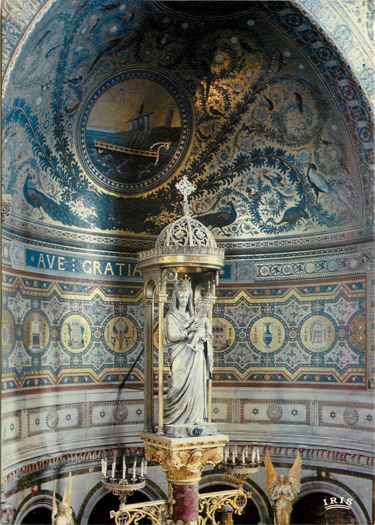 CPM Marseille Basilique Notre Dame de la Garde vierge du Couronnement en 1931