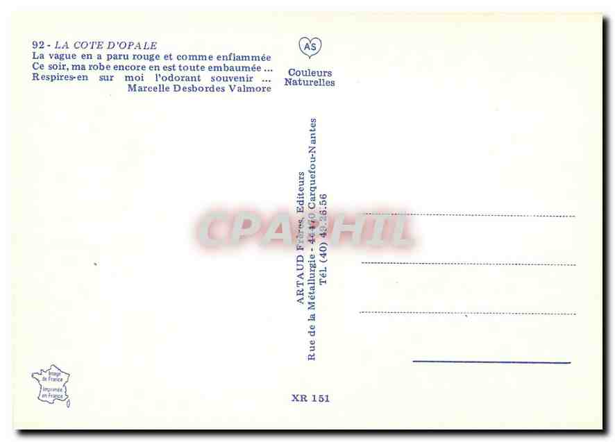 CPM La Cote d'Opal la vague en a paru et comme enfalmmee — Rückseite