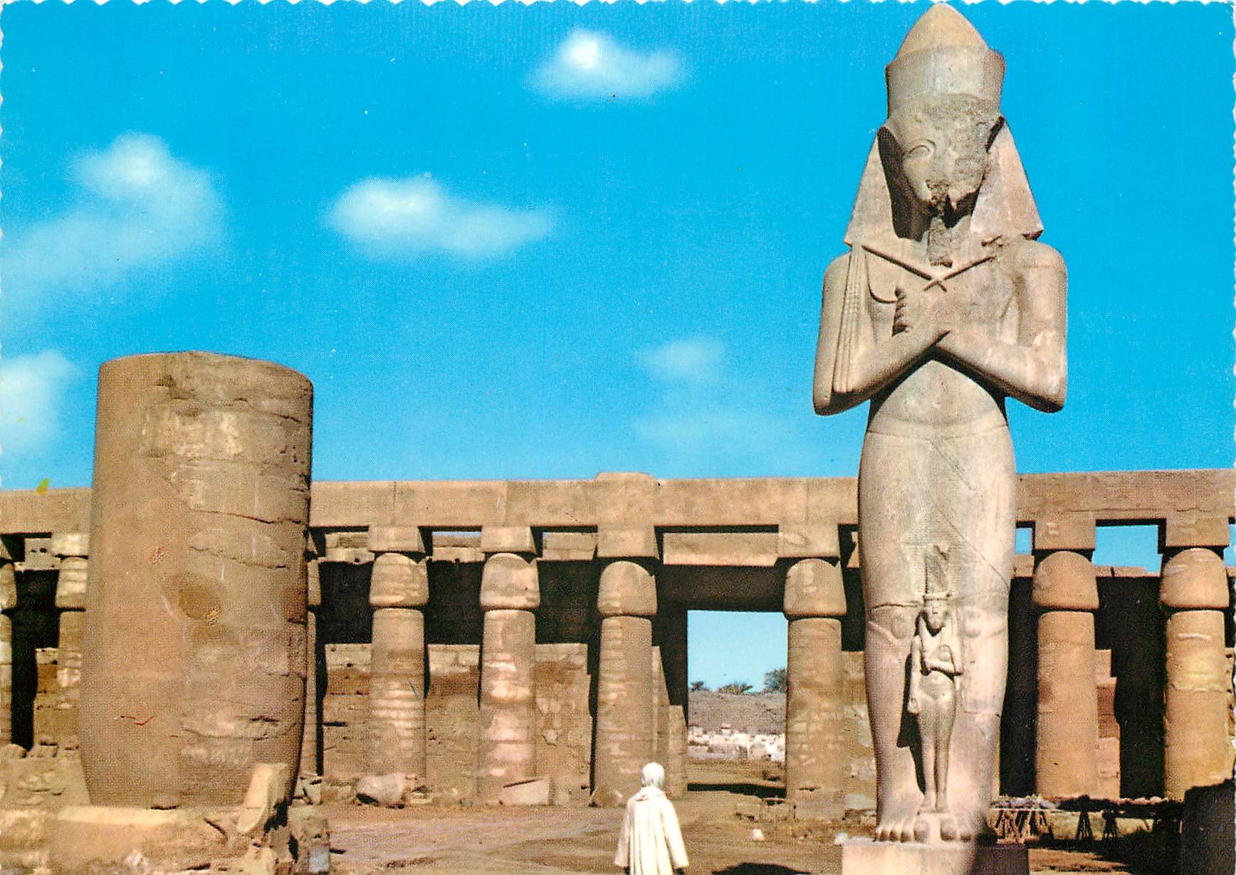 CPM Karman Temple d'Amon Ra avec statue de Taharka