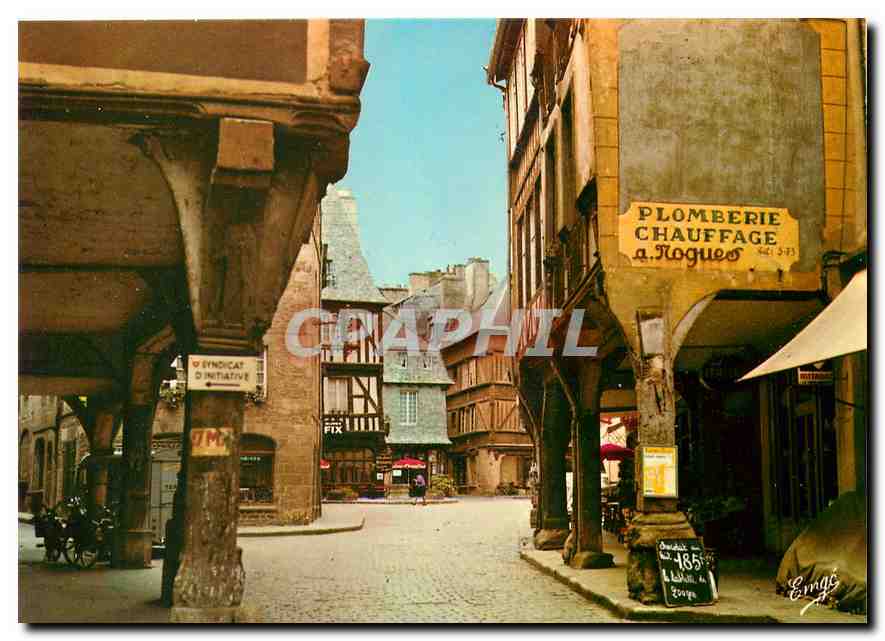 CPM Bretagne Cote d'Emeraude Dinan Cite mediavale la Place des Merciers Plomberie Chauffage  Nogues