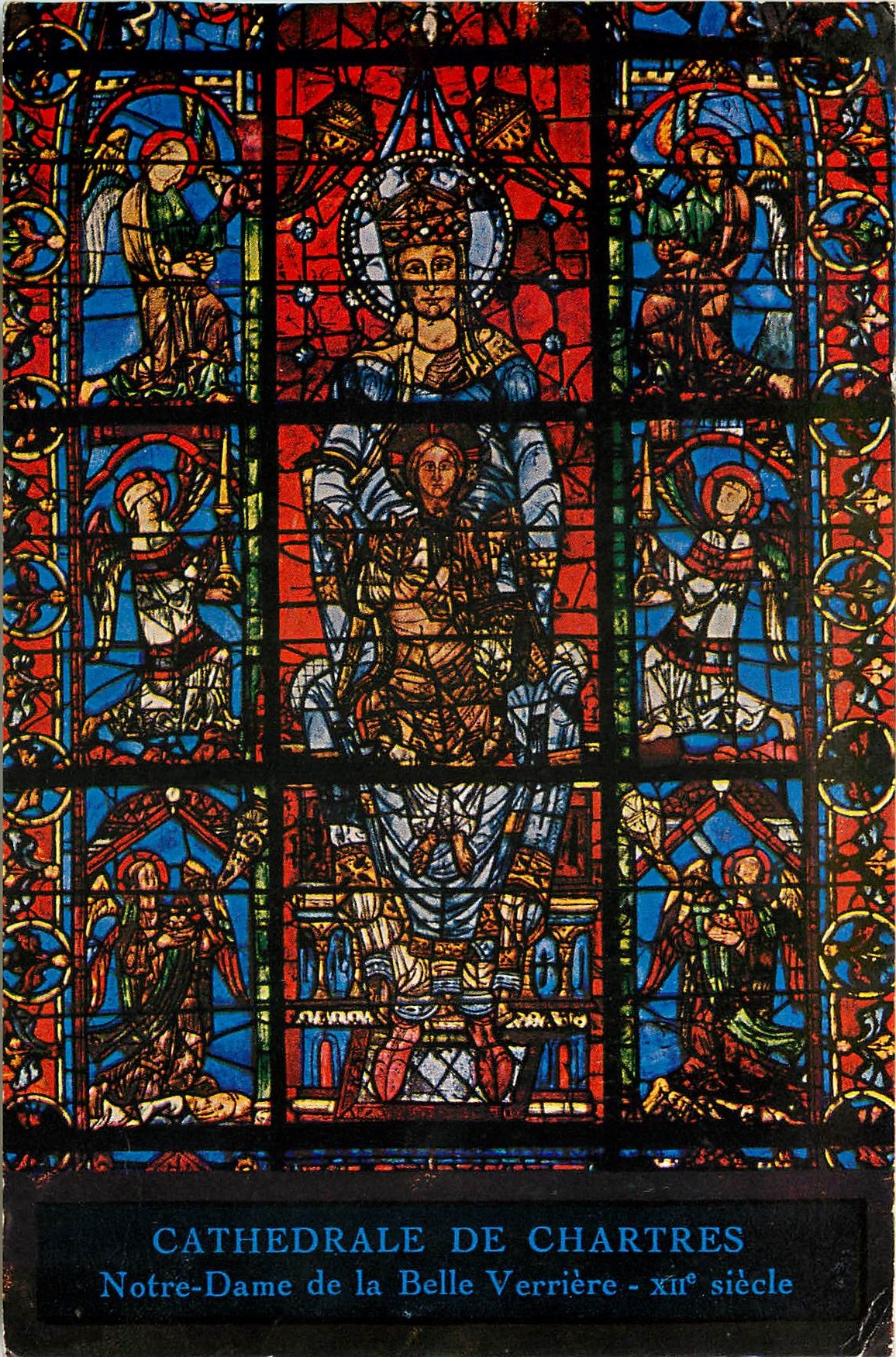 Cathédrale de Chartres — Notre-Dame de la Belle Verrière — xiième siècle — E. Neuvy Éditeur