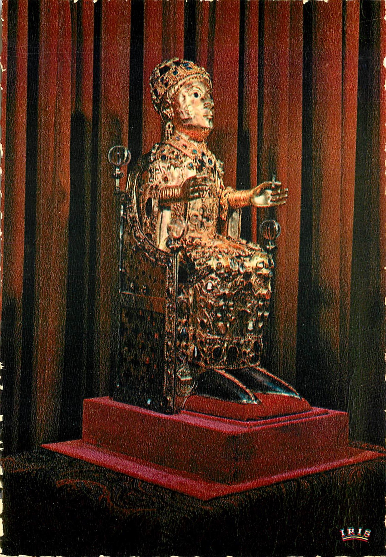 CPM Conques (Aveyron) Piece maitresse du Tresor Statue reliquaire de Sainte Foy (Xes)