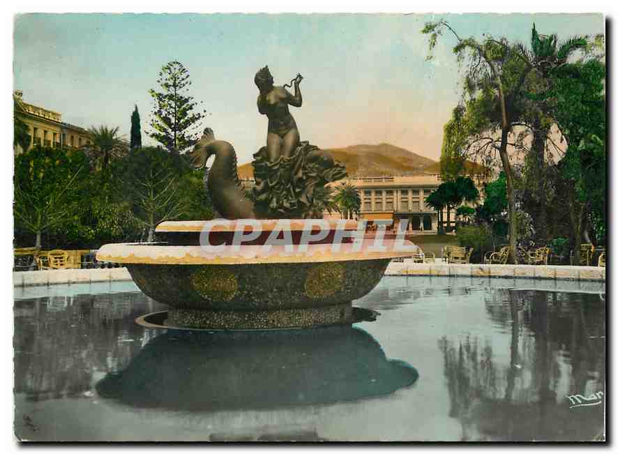 CPM La Cote d'Azur Nice Un coin du Jardin Albert Ier et le Casino Municipal