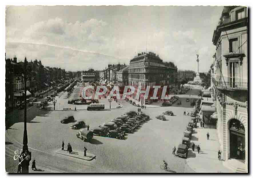 CPM Bordeaux Cours du XXX Juillet Maison Gobineau et Allees de Tourny Automobile