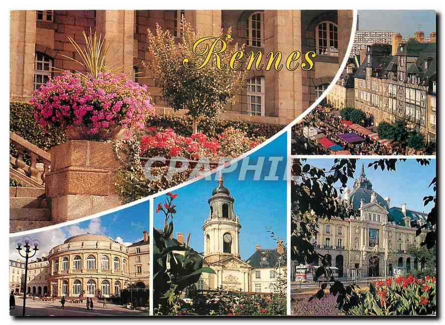 CPM Ancienne capitale du Duche de Bretagne Rennes (nom Bretogne Roazon)